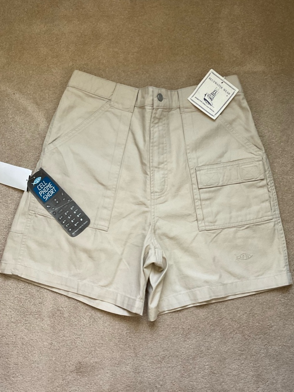 AFTCO Men’s Tan Cargo Shorts